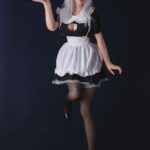 Silicone anime maid sex doll