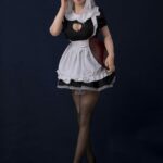 Silicone anime maid sex doll