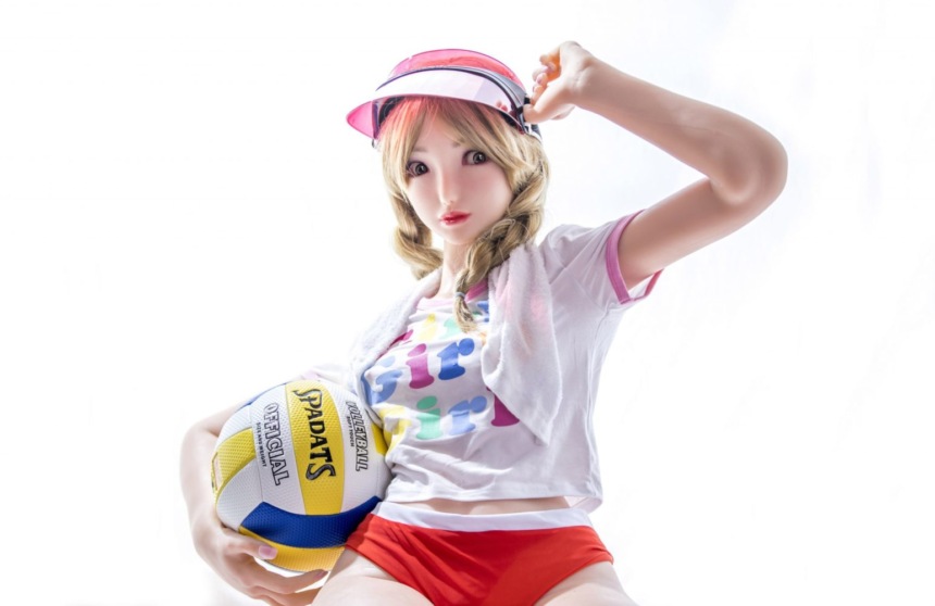 Silicone silly volleyball girl sex doll