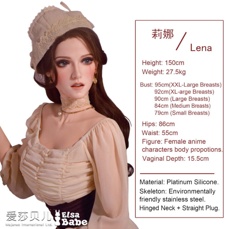 Lena Davis 165cm Elsa Babe Silcone Sex Doll