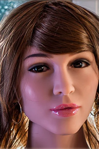 Doll 117 features long brown hair, realistic facial details, and glossy lips, set against a bright background.