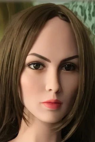 Doll 136 features long brown hair, realistic facial features, and a neutral expression against a blurred background.