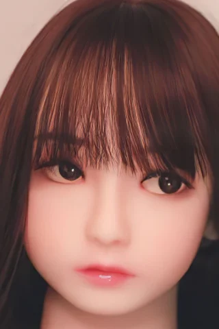 Doll 204 features long brown hair with bangs, realistic eyes, and a neutral expression.