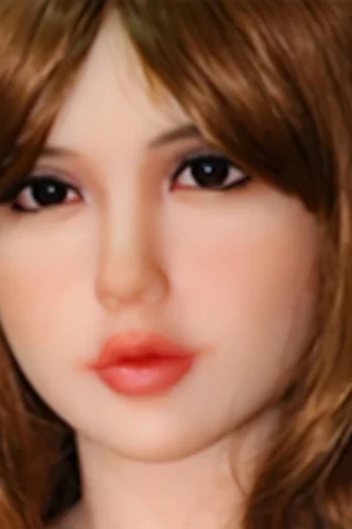 233 doll features long brown hair, realistic facial details, and soft pink lips against a neutral background.
