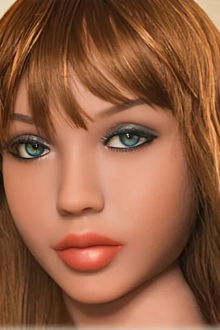 Doll 254 features long brown hair, green eyes, and a smooth complexion with subtle makeup.