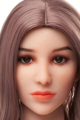 305 doll with long, straight brown hair and brown eyes, featuring a smooth complexion and subtle makeup.