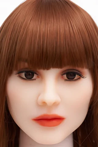Doll #405 features long brown hair with bangs, realistic facial features, and soft makeup.