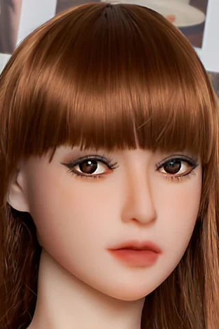 Doll 468 features long brown hair and a neutral expression with detailed eyes and smooth skin.