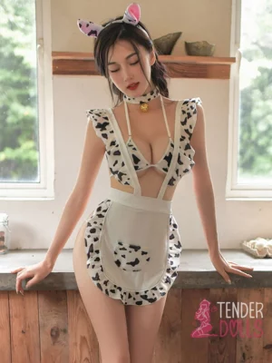 cow sex doll outfit milking