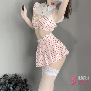 dotted skirt sex doll outfit