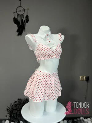 dotted skirt sex doll outfit