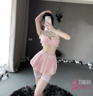 dotted skirt sex doll outfit