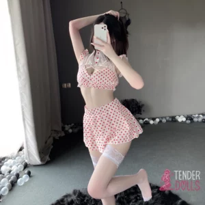 dotted skirt sex doll outfit