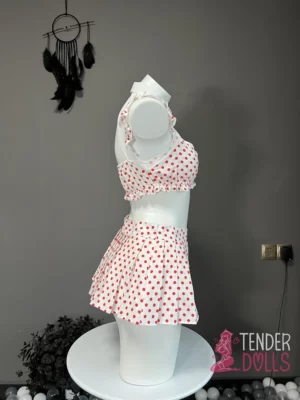 dotted skirt sex doll outfit