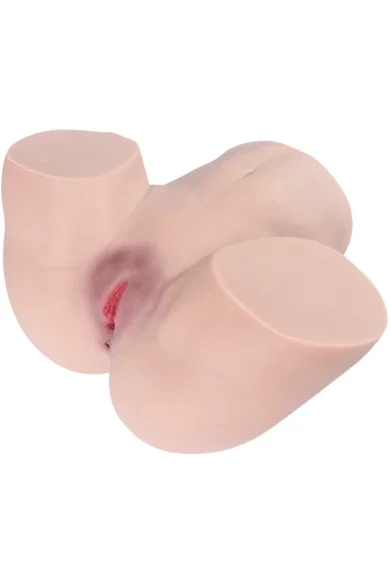 A medical model showcasing stage 4 decubitus ulcers on the buttocks using the Kimberly Ass 5.95lbs TPE Torso Masturbator