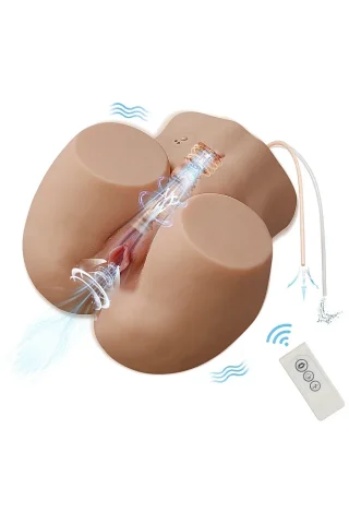 Agatha 13.44lbs TPE torso masturbator with a realistic design, featuring a smooth surface and remote control.