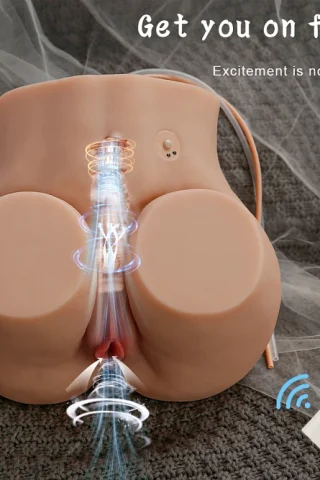 Agatha 13.44lbs TPE torso masturbator featuring a realistic design with detailed textures and a remote control.