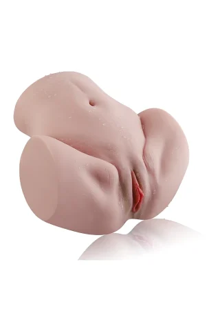 Ruby 17.40lbs TPE torso masturbator features a smooth, realistic skin texture with detailed anatomical features.