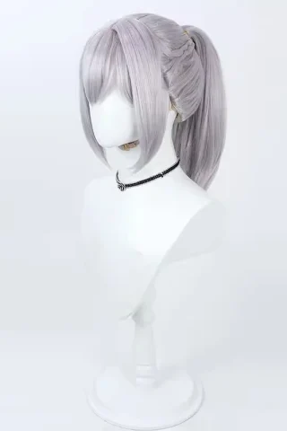 ZXR Radiant wig #120 features a light purple color with a sleek ponytail and layered bangs.