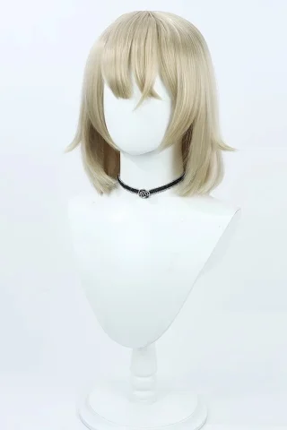 ZXR Radiant wig #40 features a short, light blonde bob with blunt bangs, displayed on a white mannequin head.