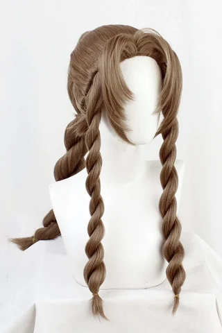 ZXR Radiant wig #23 features long, twisted braids in a light brown color, displayed on a white mannequin head.