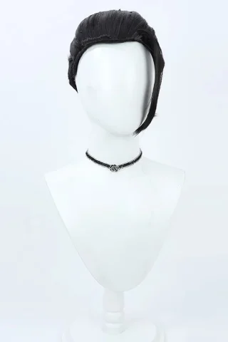 ZXR Radiant wig #102 features a sleek black hairstyle styled to one side, displayed on a white mannequin head.
