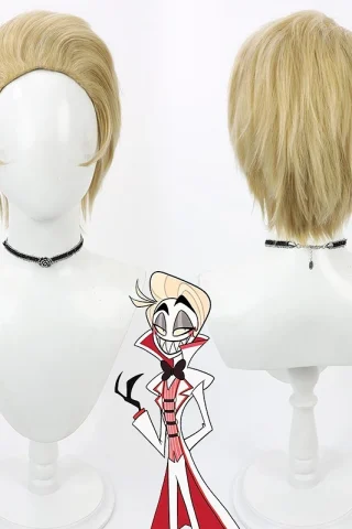 ZXR Radiant wig #36 features a short, layered blonde style with spiky bangs, displayed on a mannequin.