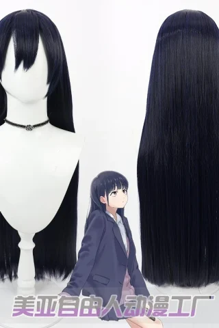 ZXR Radiant wig #11 features long, straight dark hair with blunt bangs, displayed on a mannequin head.