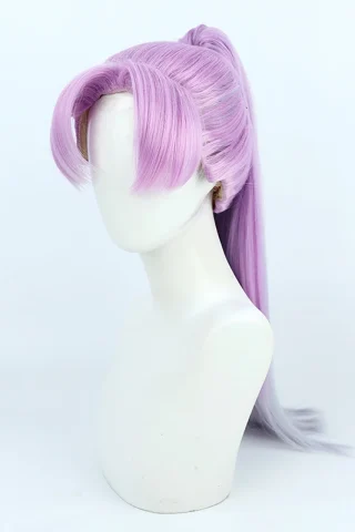 ZXR Radiant wig #106 features a long lavender ponytail with layered bangs and a gradient effect.