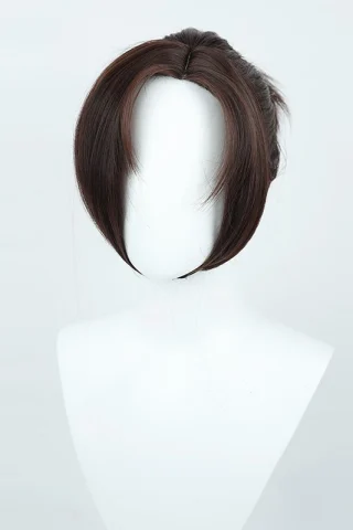 ZXR Radiant wig #96 features a sleek, dark brown bob style with a smooth finish and no visible face.