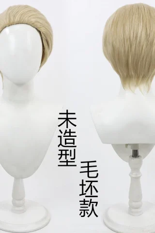 ZXR Radiant wig #36 features a short, light blonde hairstyle with layered back and sides, displayed on a white mannequin.