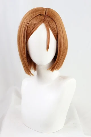 ZXR Radiant wig #98 features a short, straight, light brown bob with a side-swept fringe on a mannequin head.