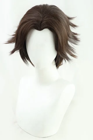 ZXR Radiant wig #88 features a short, tousled brown hairstyle with spiky layers, displayed on a white mannequin head.