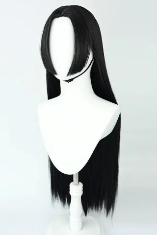 ZXR Radiant wig #113 features long, straight black hair with a center part displayed on a white mannequin head.