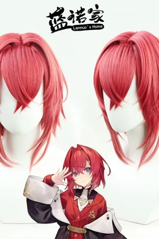 ZXR Radiant wigs #116 featuring two red wigs with layered styles and side-swept bangs displayed on white mannequins.