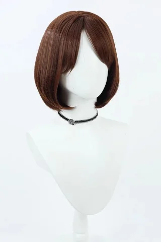 ZXR Radiant wig #101 features a short brown bob style with a sleek finish, displayed on a white mannequin bust.