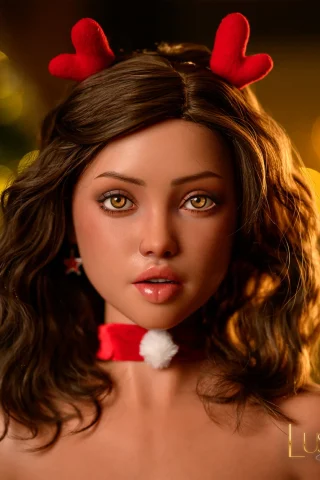 Anais doll by Lusandy features a 167cm S-Cup design with festive accessories and realistic details.