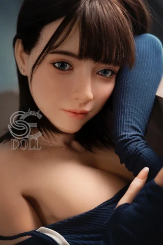 Realistic SES016-161-E-Head068SO Annika G doll featuring detailed facial features and soft skin texture.