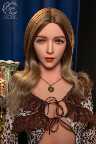 Realistic doll SED331-165-C with Head068 Annika, featuring a stylish outfit and long, wavy hair.