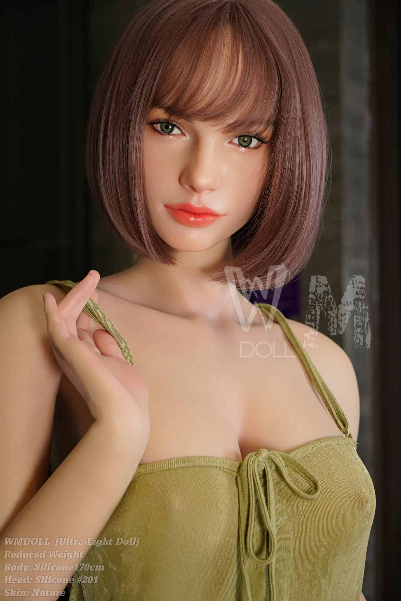 Silicone170cm+Silicone#201 WM Doll ultra light (9) Silicone 170cm WM Doll features ultra-light design with realistic details and natural skin texture.