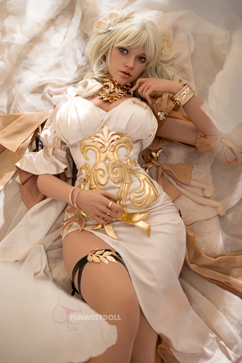 FSD042-11 Bella #037SJ 157cm G cup doll by FunWest, featuring elegant attire and detailed accessories.